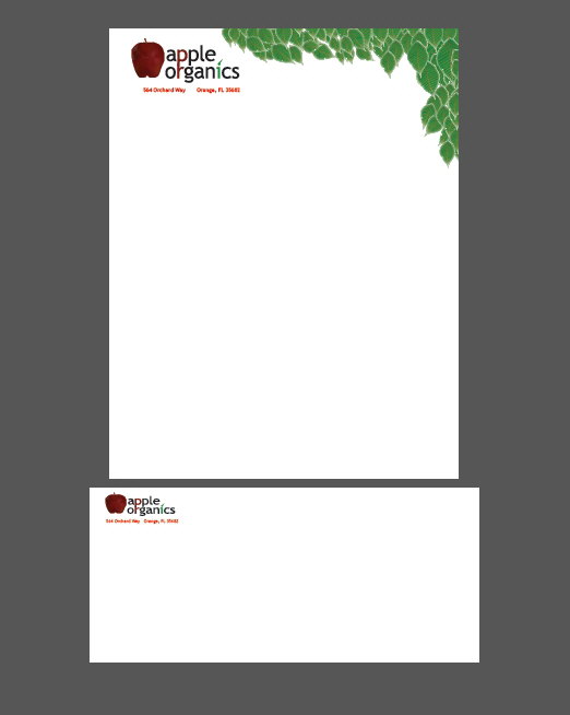 Organic Applie Letterhead by Fox