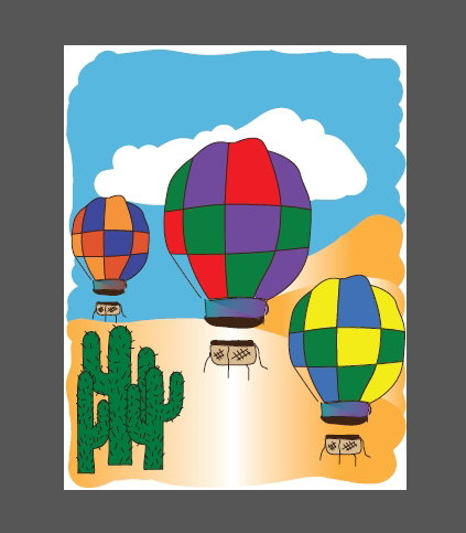 Hot Air Balloon Graphic by Fox