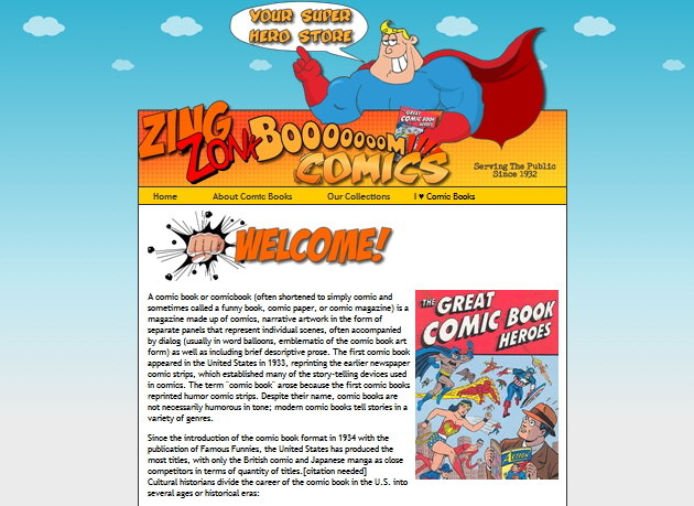 Comic Book Website